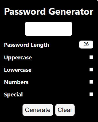 Password Generator